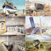 The Eric Ravilious Small Boats and Steamers Postcard Collection.
