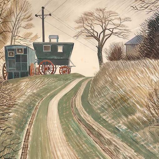 Eric Ravilious: ‘Caravans’, watercolour, 1936.
