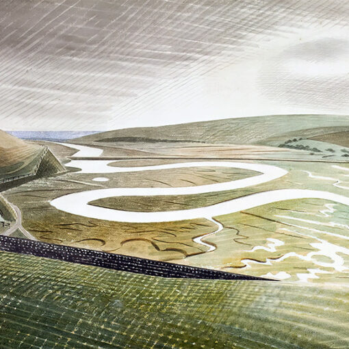 Eric Ravilious, ‘Cuckmere Haven’, watercolour and pencil, 1939.