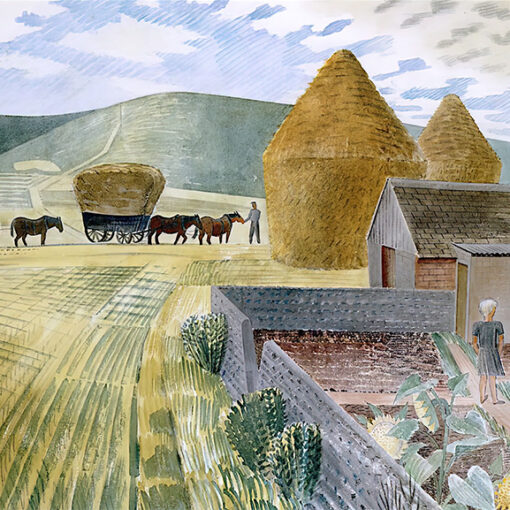 Eric Ravilious ‘Furlongs’, watercolour, 1934.