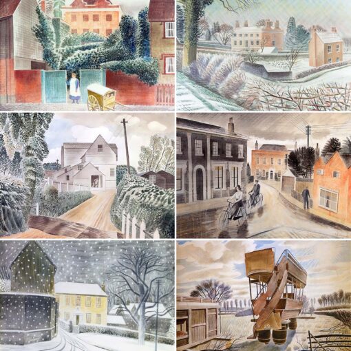 Eric Ravilious Castle Hedingham Postcard Collection.