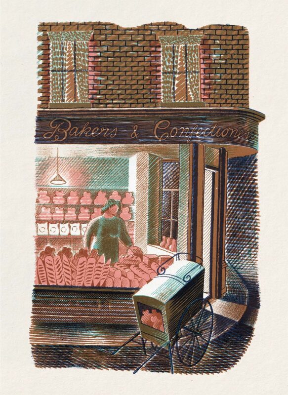 Eric Ravilious Portrait Eric Ravilious ‘Baker and Confectioner’ Greetings Card. - Eric ...