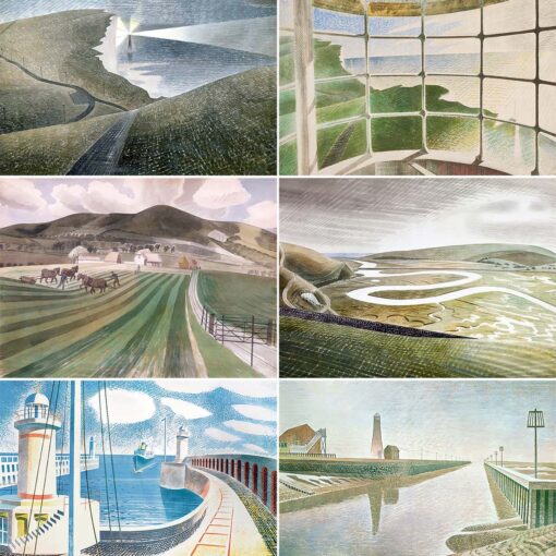 The Eric Ravilious Downland Man Postcard Collection Part 2.