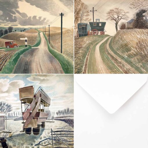 The Eric Ravilious 'On the Road' Greetings Card Collection.