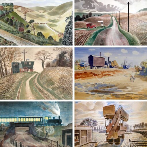 The Eric Ravilious 'On the Road' Postcard Collection.