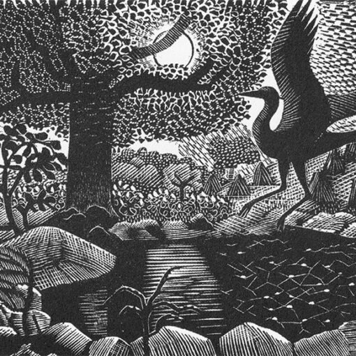 Eric Ravilious: 'A Rust-Coloured Feruginous Light', wood engraving, 1938.