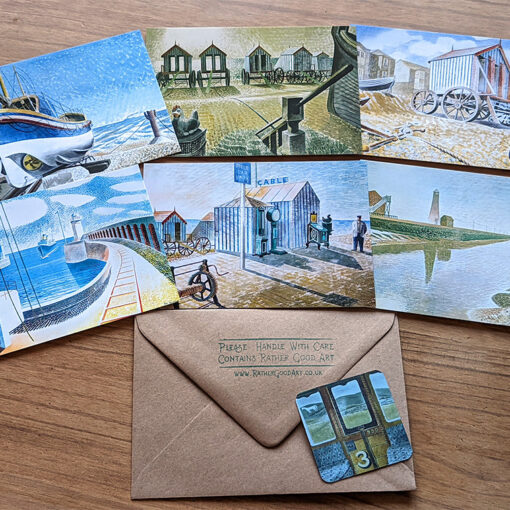 The Eric Ravilious By The Sea Postcard Collection.