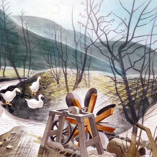 Eric Ravilious 'Waterwheel' Greetings Card.