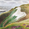 Eric Ravilious ‘Westbury Horse’ Greetings Card (Landscape Version).