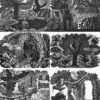 Eric Ravilious Wood Engraving Postcard Panel.