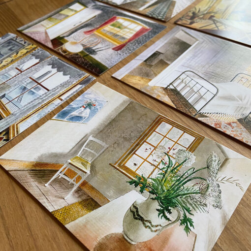 Eric Ravilious Indoors Postcard Collection.