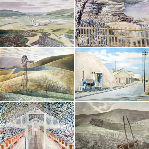 The Eric Ravilious Downland Man Postcard Collection No. 3.