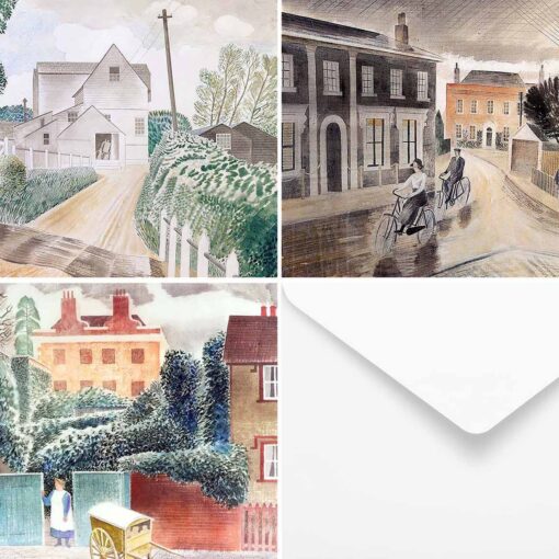 The Eric Ravilious ‘Castle Hedingham’ Greetings Card Collection.