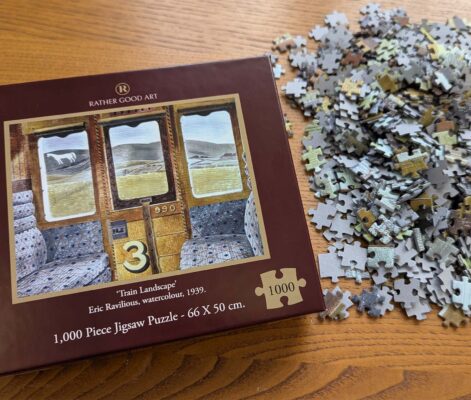 Eric Ravilious Jigsaw Puzzle 'Train Landscape'.