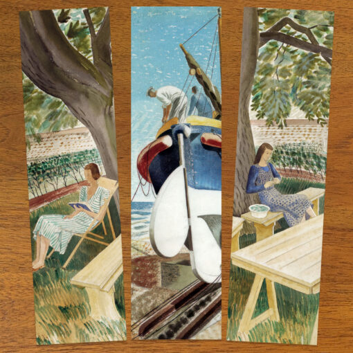 The Eric Ravilious 'Four Figures' Bookmark Collection.