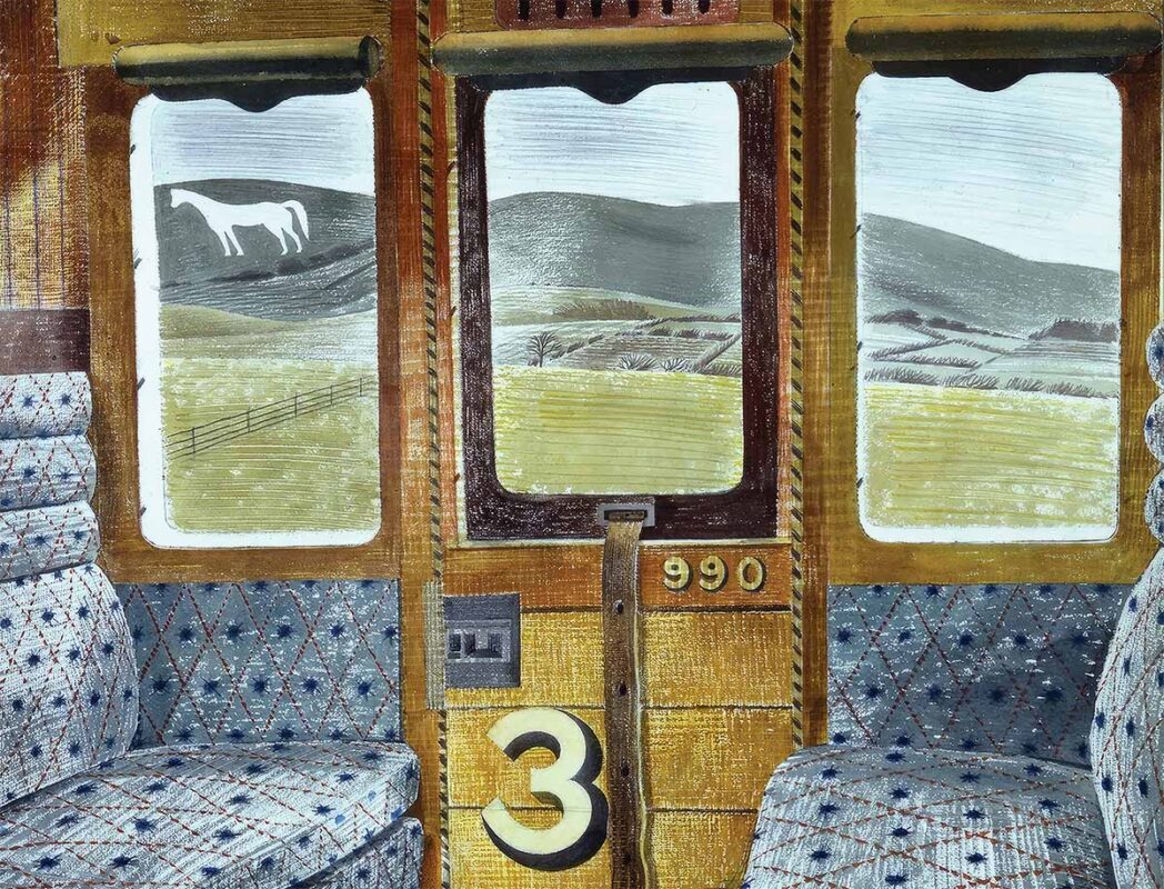 Eric Ravilious, Train Landscape, watercolour, 1939.